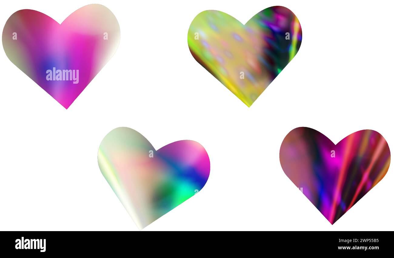 Holographic hearts hi-res stock photography and images - Alamy