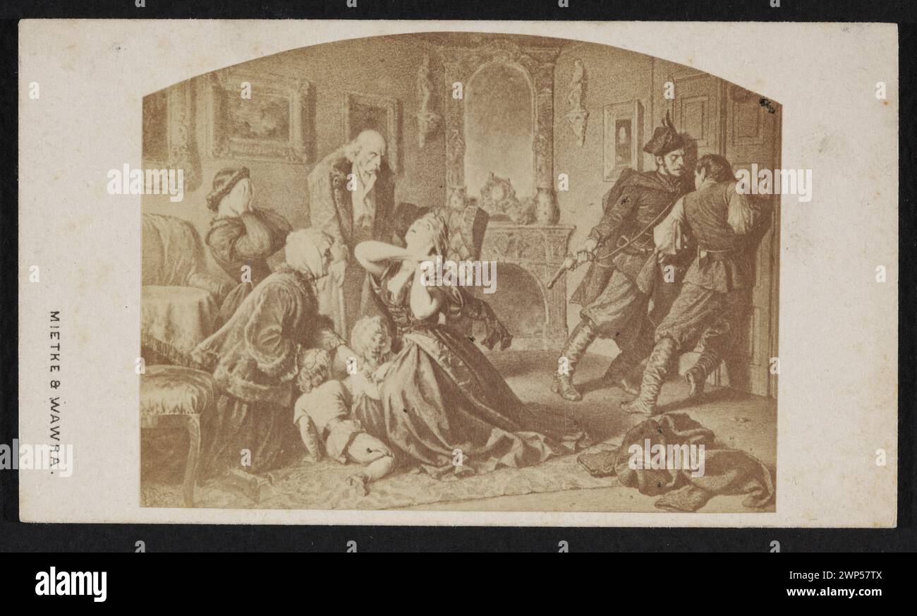 A reproduction of Artur Grottger's work depicting Polonia and the ...