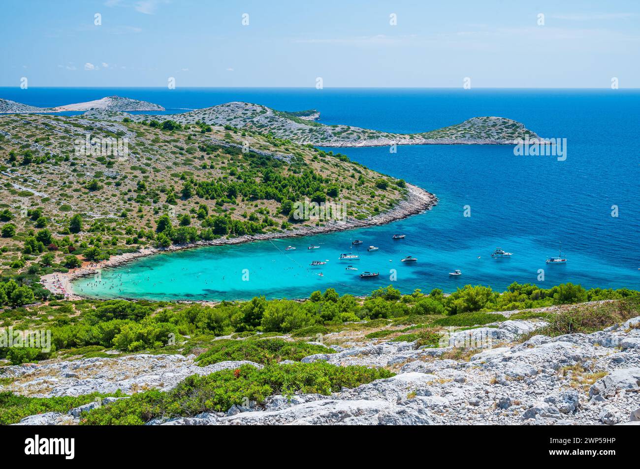 Rocky trail on Kornat Island
