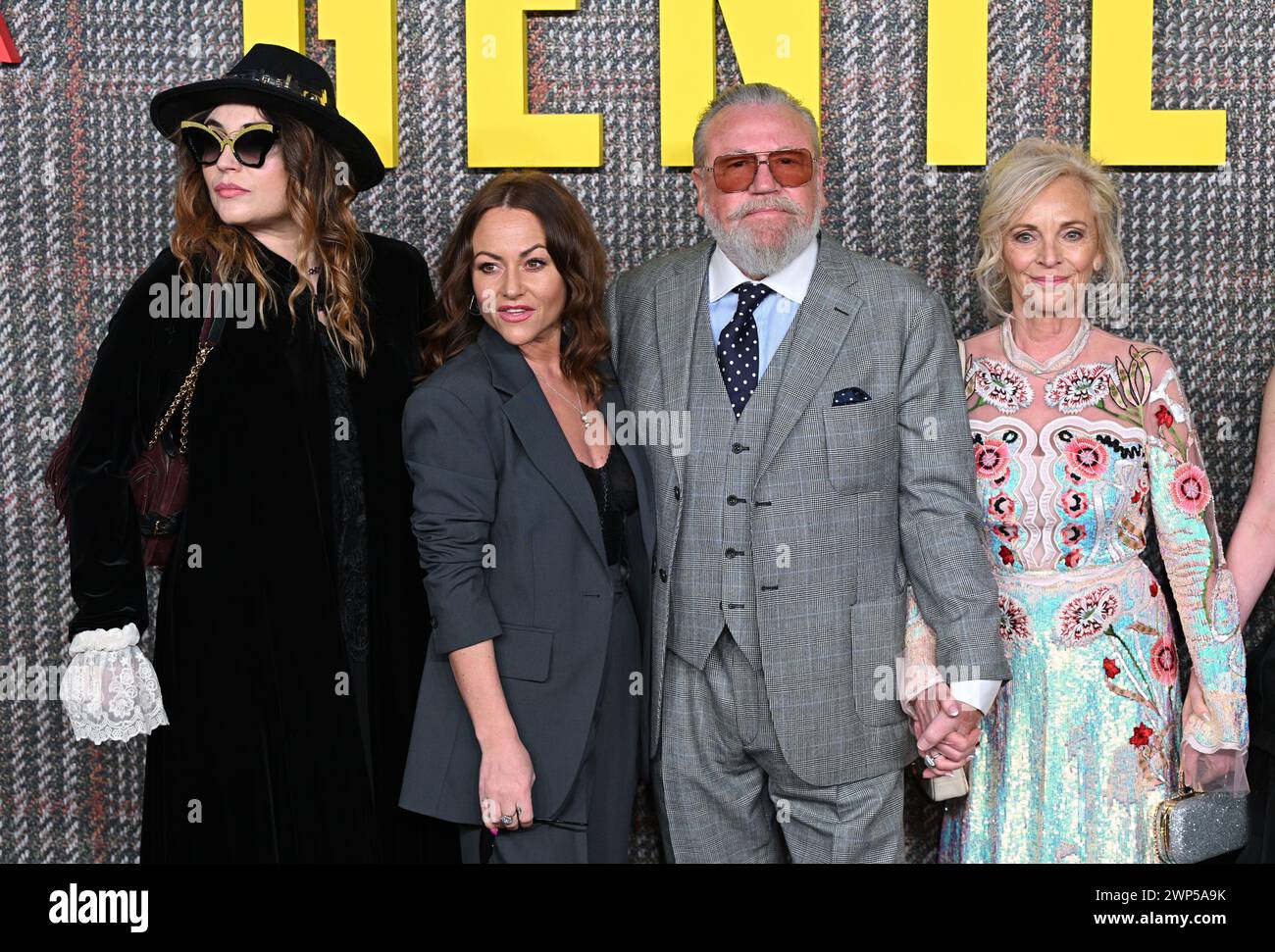 London UK March 5th 2024 Jaime Winstone Ray Winstone And Elaine 