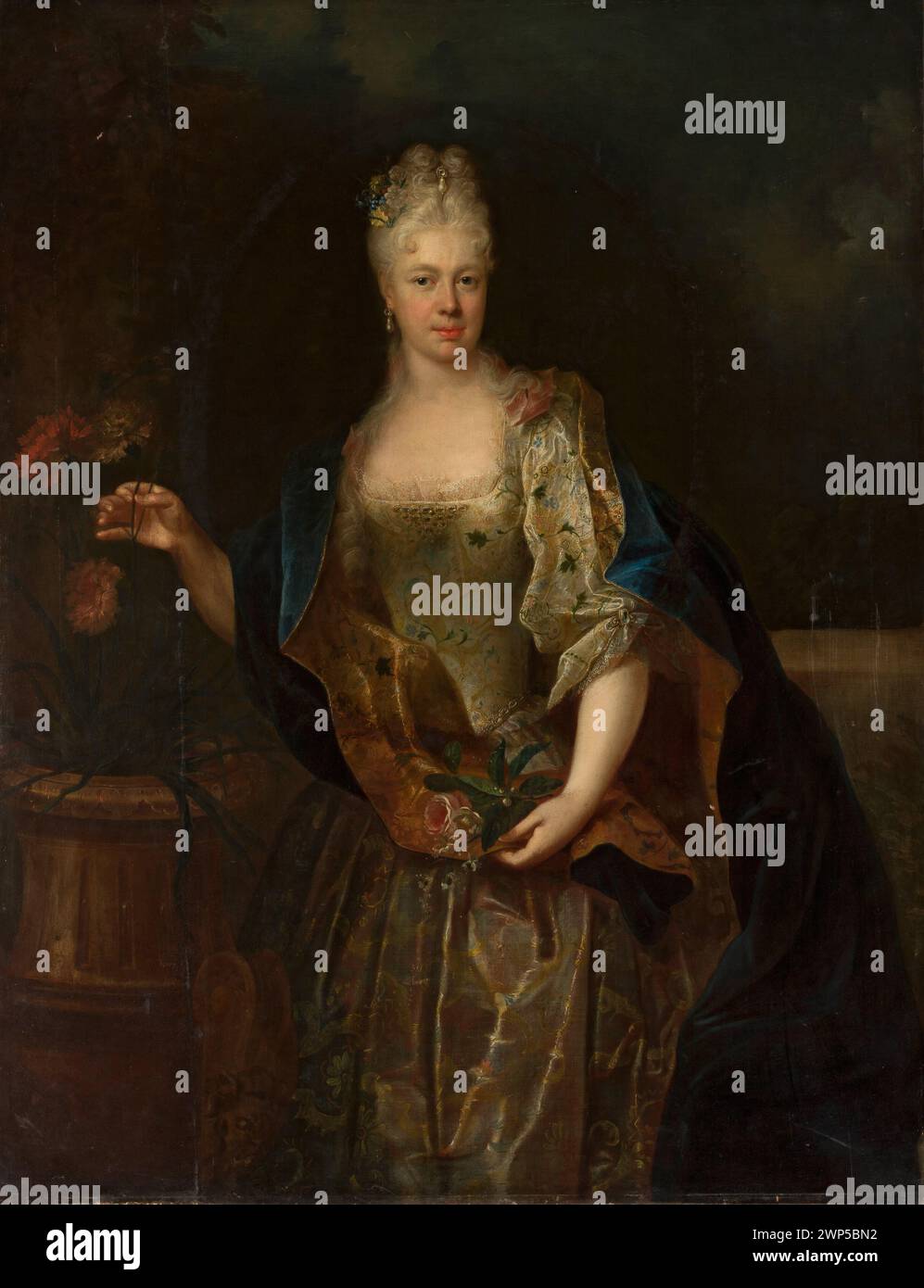 Portrait of Ludwika Amalia Lubomirska (1722-1778); Silvestre, Louis de (1675-1760; m around 1739 (1738-00-00-1739-00-00);Szwarc, Szymon (1884-1959) - collection, women, portraits, female portraits, representative portraits, purchase (provenance) Stock Photo