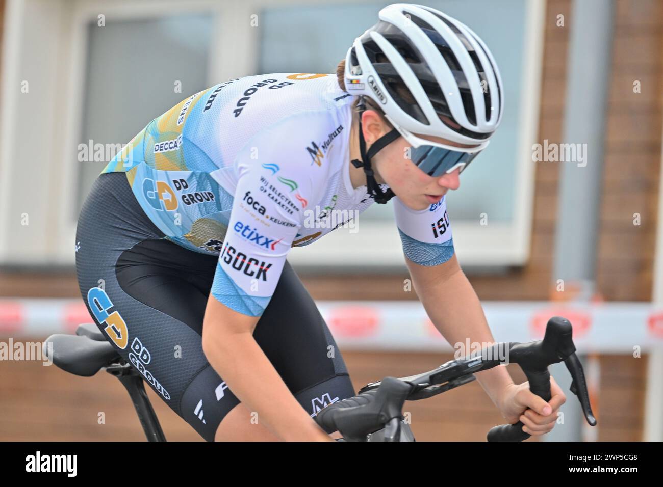 Loano, Italy. 05th Mar, 2024. MOERMAN TESS (BEL) Team DD GROUPE-MULTUM ACCOUNTANTS during Femminile - Trofeo Ponente Rosa - Loano/Loano, Street Cycling race in Loano, Italy, March 05 2024 Credit: Independent Photo Agency/Alamy Live News Stock Photo