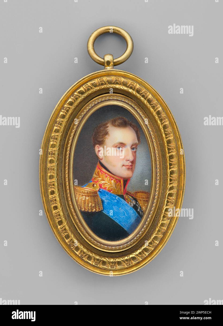Miko Aj and Romanow (1796-1855), tsar of Russia; Winberg, Ivan (Fl. 1800-1851); 1830 (1830-00-00-1830-00-00);Mikołaj I (Russian emperor - 1796-1855), Mikołaj I (Russian emperor - 1796-1855) - iconography, Potocki, Andrzej Stefan (1920-1995) - collections, foreign miniatures, uniforms, men, orders, portraits of en trois -quarts , male portraits, rulers, soldiers Stock Photo