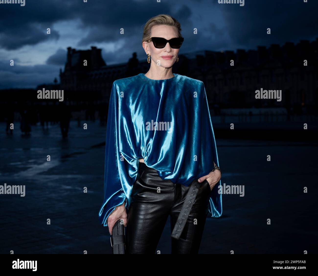Cate Blanchett arrives for the Louis Vuitton Fall/Winter 20242025