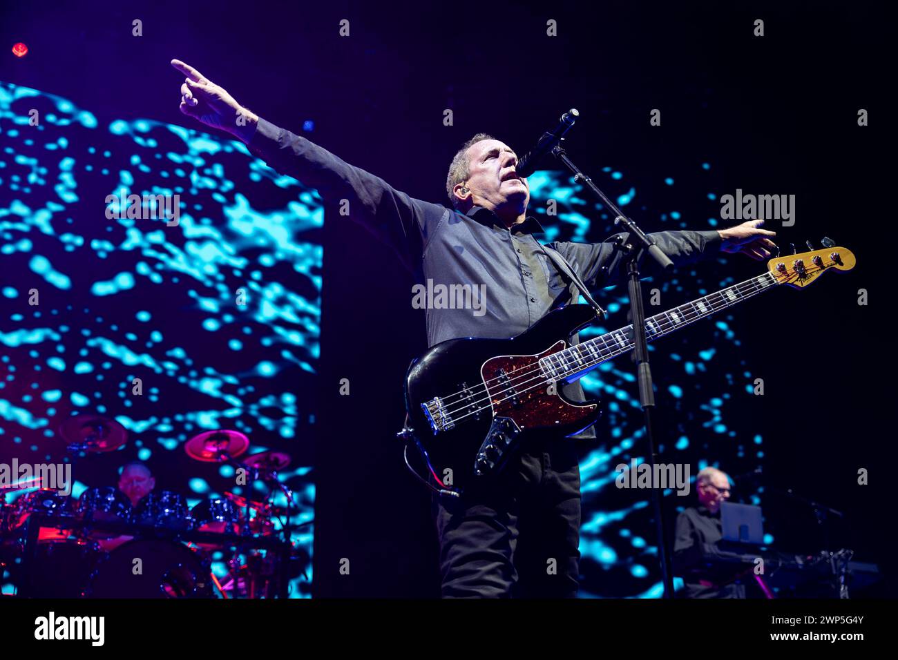 LEEDS, UK. 5th March 2024. OMD, Bauhaus Staircase Tour. Lead singer