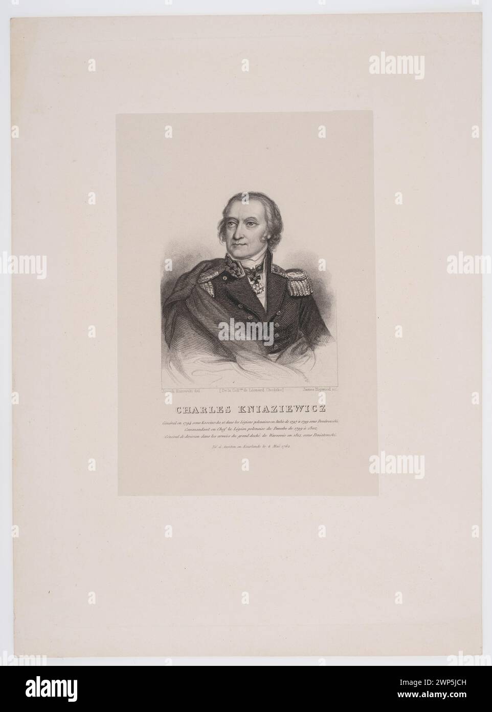 Karol Otto Kniaziewicz (1762-1842); Hopwood, James (Ca 1752-1819; st.), Kurowski, Józef Szymon (1809-1851); 1839-1841 (1839-00-00-1841-00-00); Stock Photo