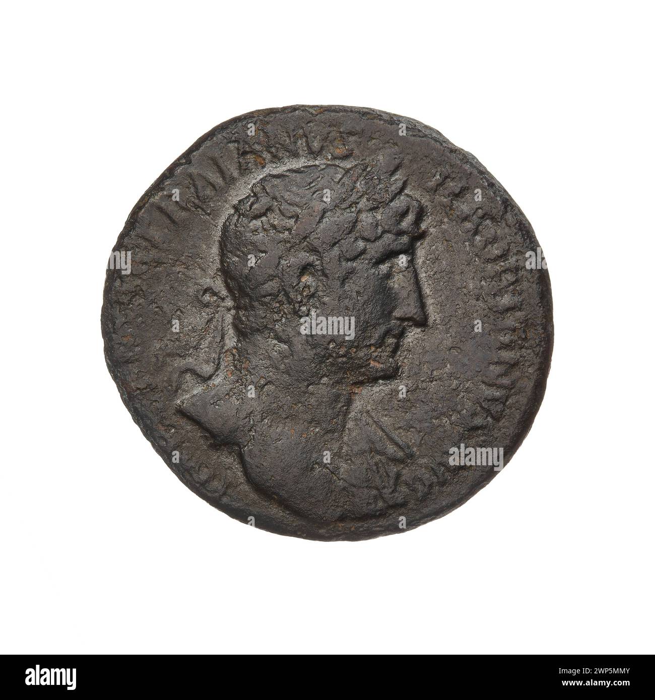 AS; Hadrian (76-138; Roman emperor 117-138); 119 (118-00-00-118-00-00);Genius (mitol.), Busters, abundance horns, laurel wreaths Stock Photo