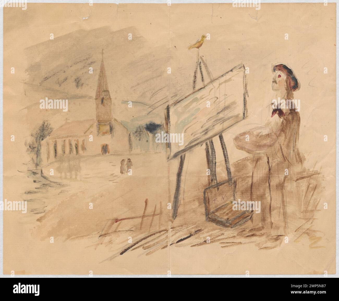 Easels iconography hi-res stock photography and images - Alamy