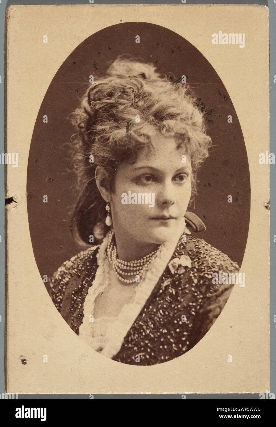 Simon Menter A bust portrait of German pianist and composer Sophie Menter (1846-1918 ...