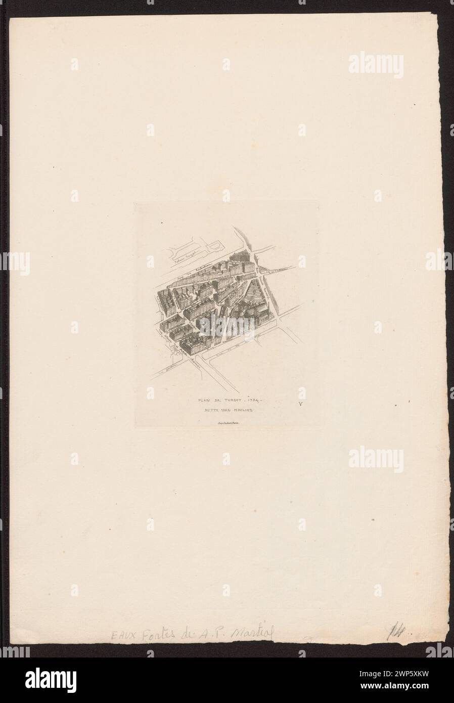 Michel etienne 1690 1751 le plan de turgot hires stock photography and