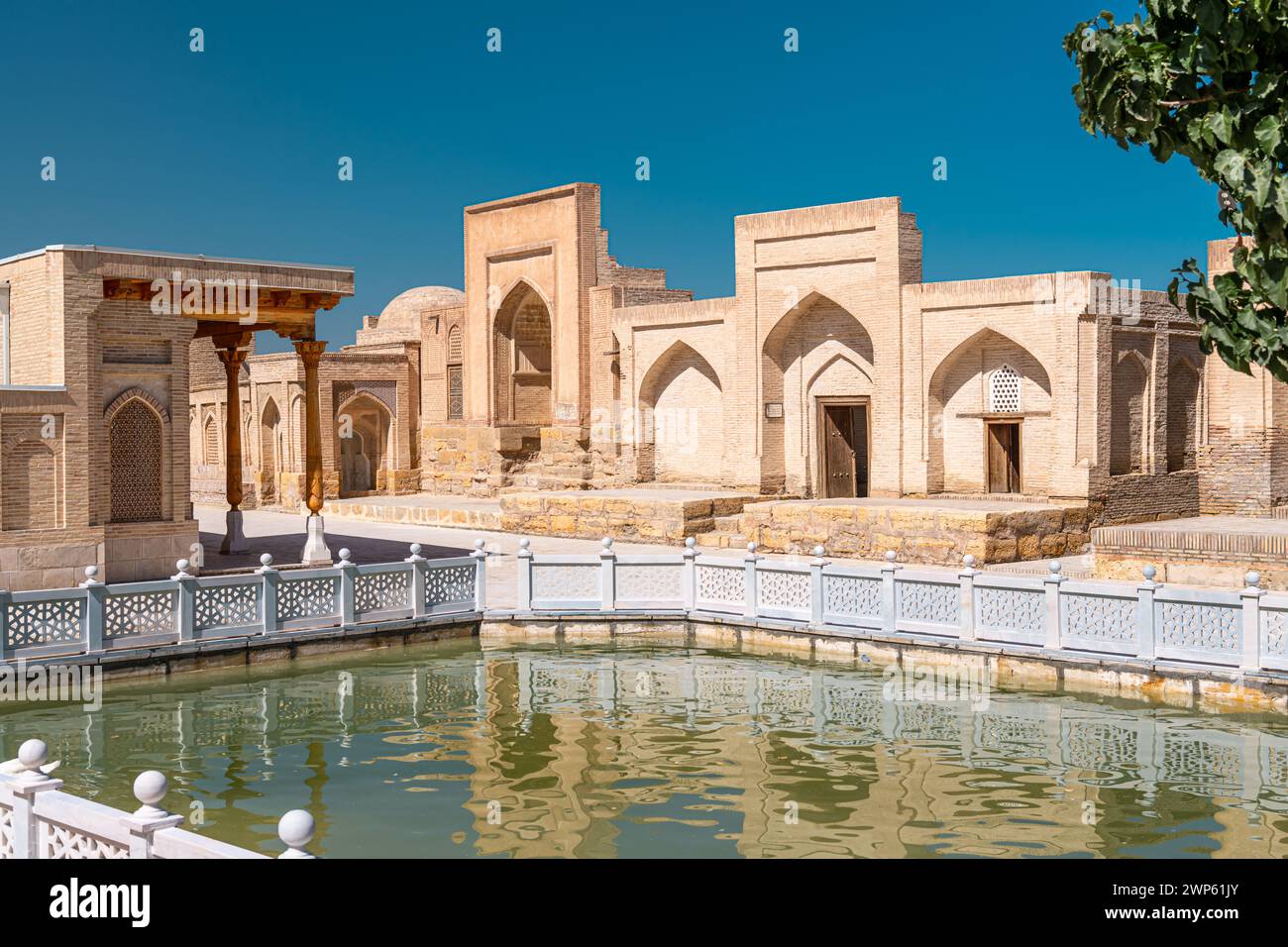 Chor-Bakr situated on the outskirts of Bukhara the burial place of Abu-Bakr-Said said to be a descendant of the prophet Muhammad in Bukhara, Samarkand Stock Photo