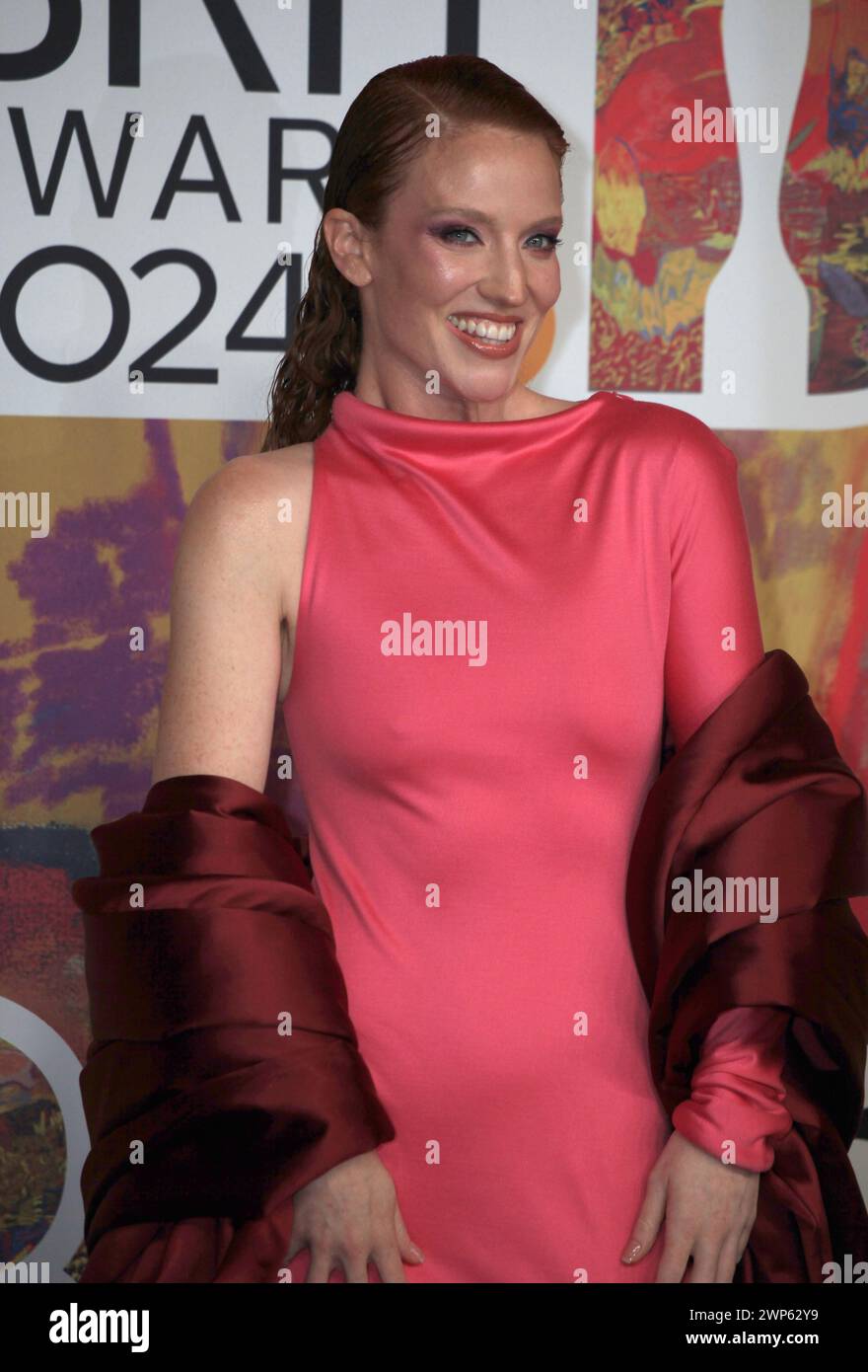 London, UK. Jess Glynne at the BRIT Awards 2024. The O2 Arena. 2nd ...