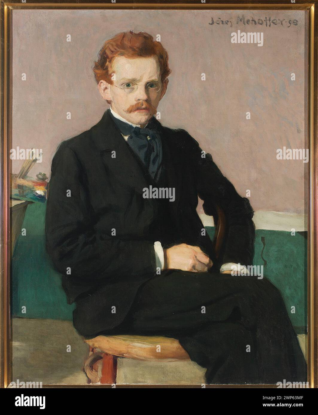 Self -portrait; Mehoffer, Józef (1869-1946); 1898 (1898-00-00-1898-00 ...