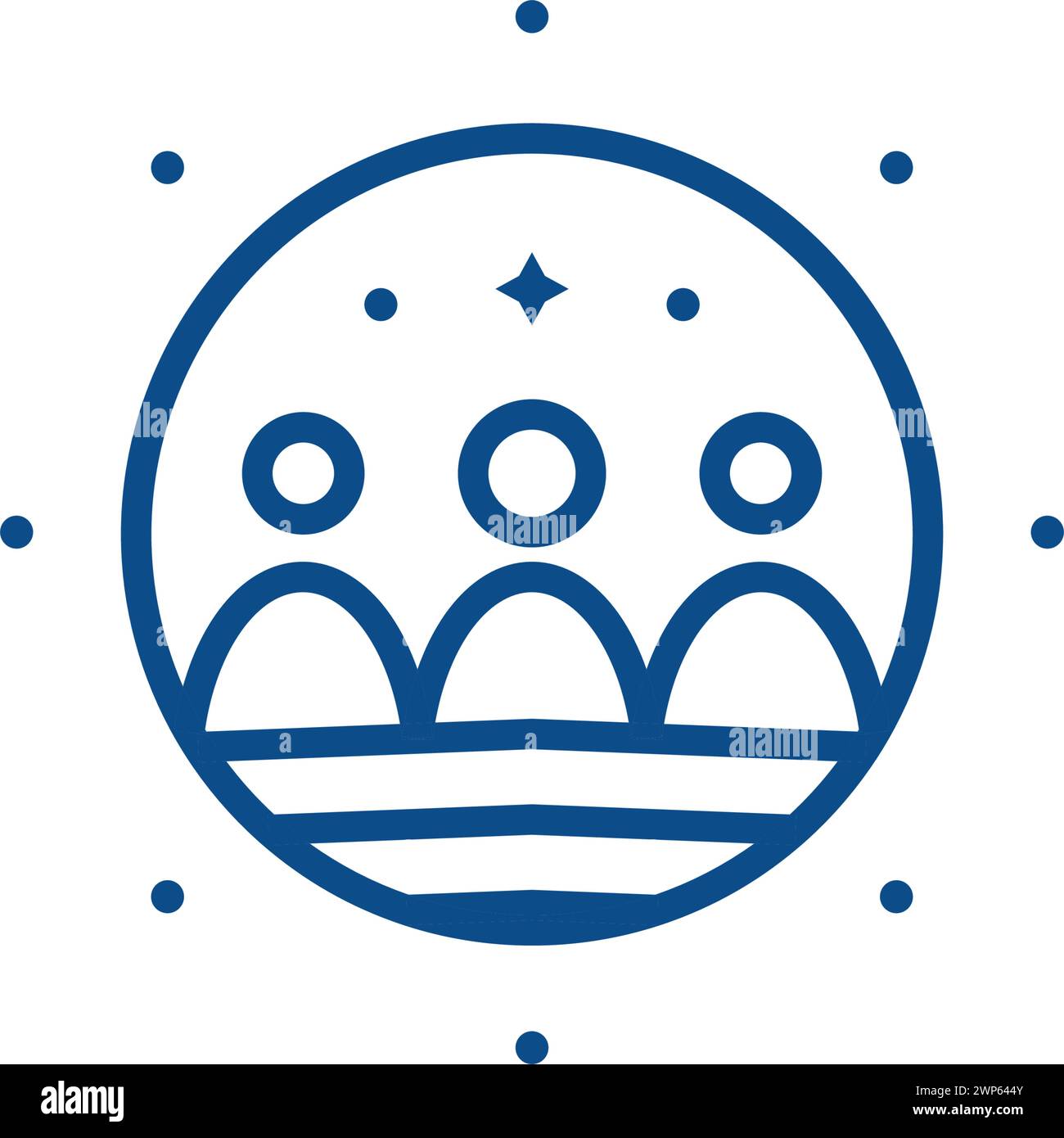 Community icon line design template isolated Stock Vector Image & Art ...