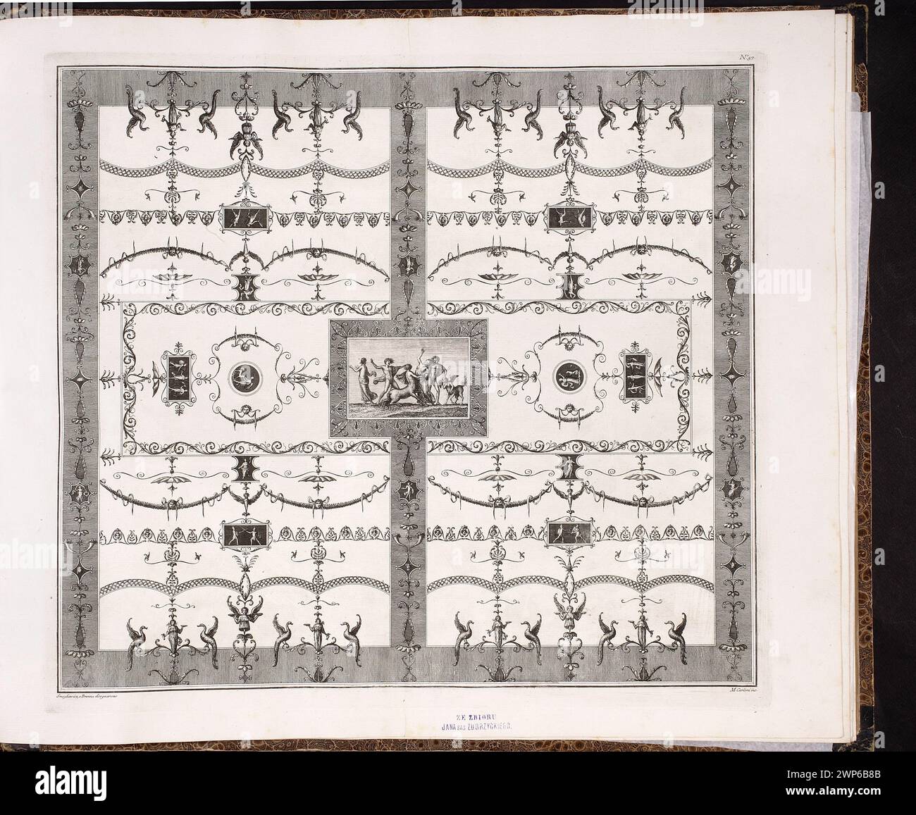 Vault in Fondo Carnino, room 27 of the Baths of Titus in Rome ...