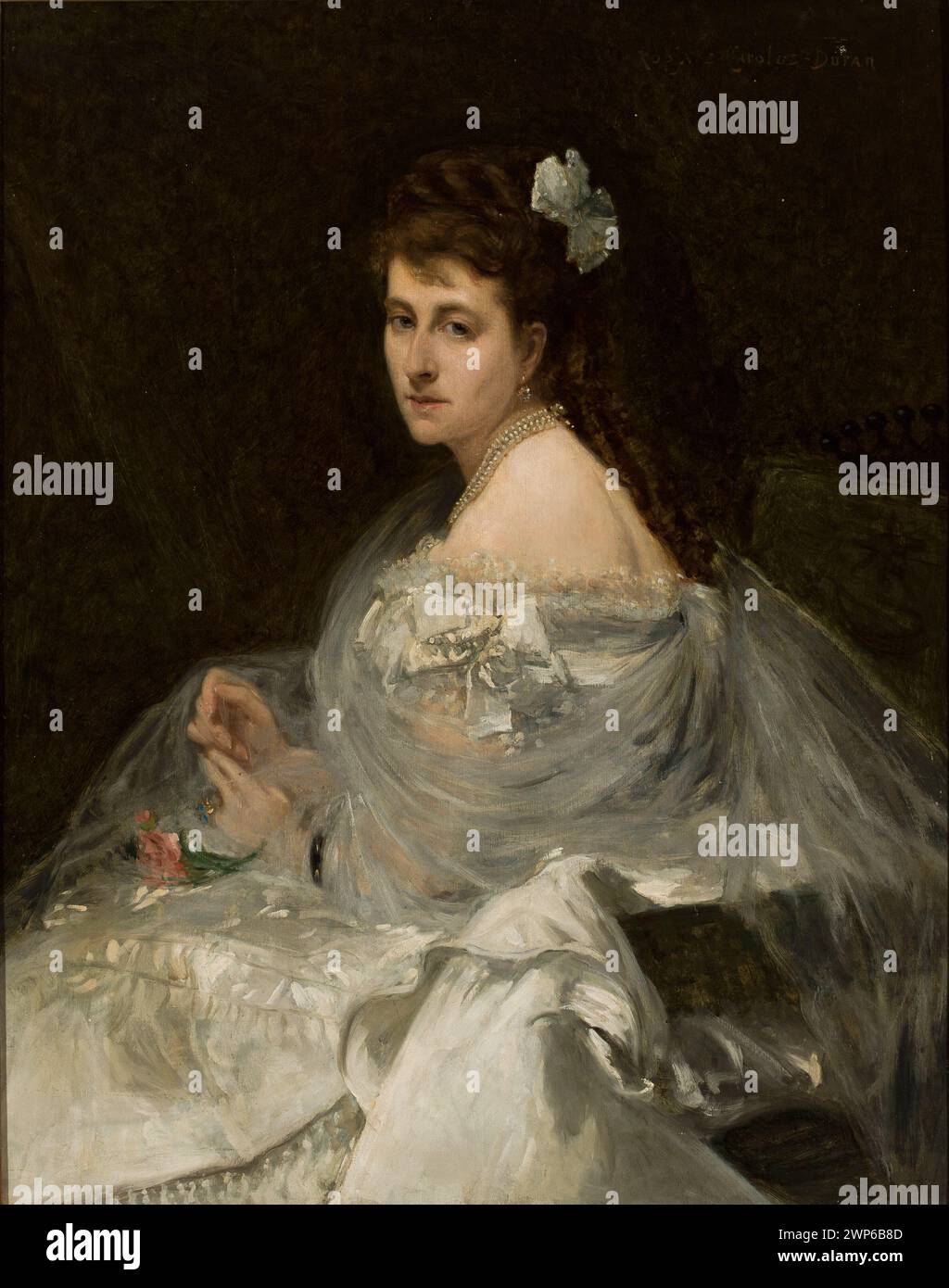A 19th-century portrait depicts Izabella Tyszkiewicz at the Waka Palace ...