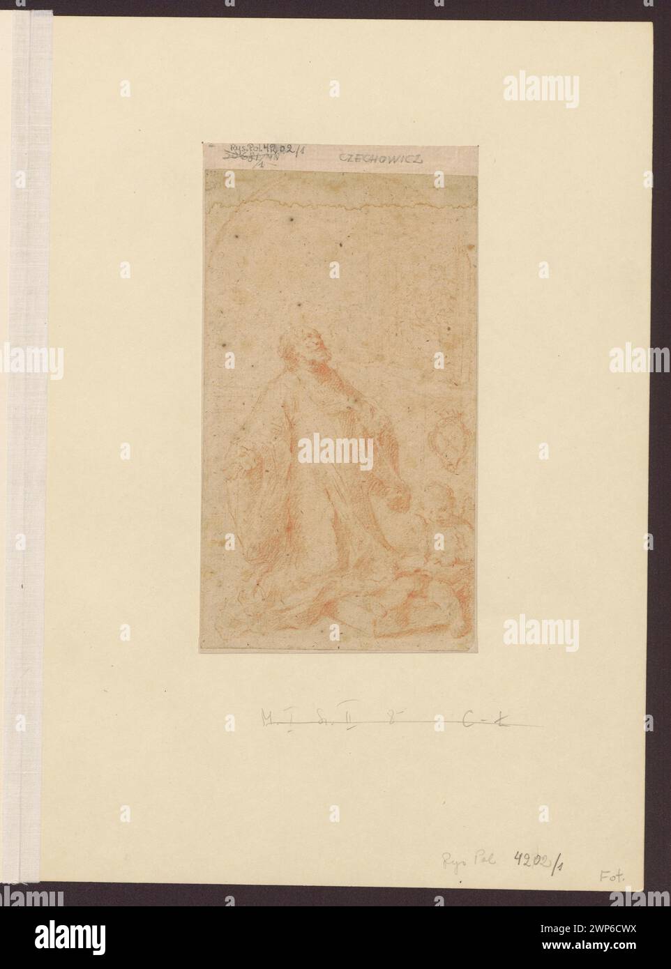 Saint Jan Kanty in ecstasy; Czechowicz, Szymon (1689-1775); around 1767 (1766-00-00-1770-00-00); Stock Photo
