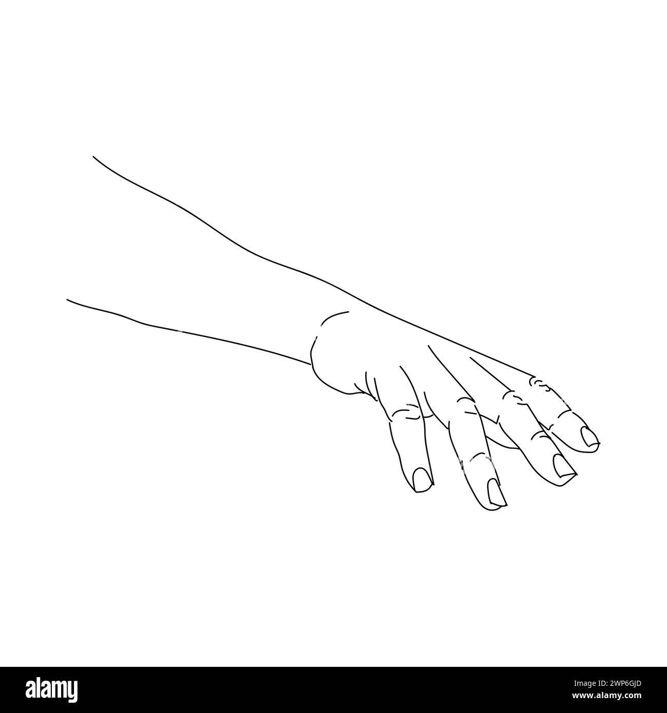 hand doing action vector image like Stock Vector