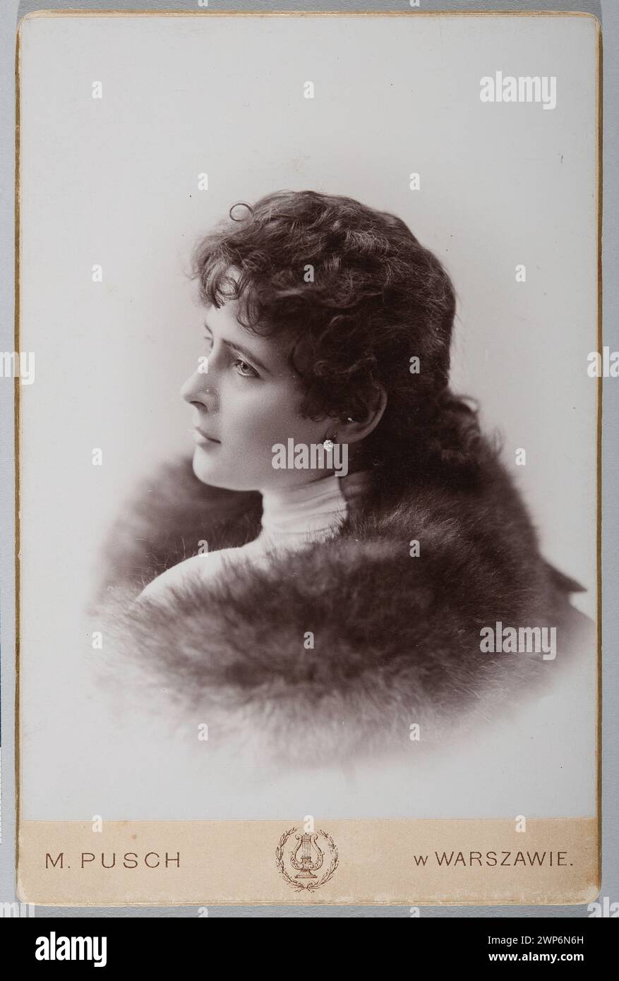 Portrait of Maria Federowicz (1871-1922), actresses; Pusch 