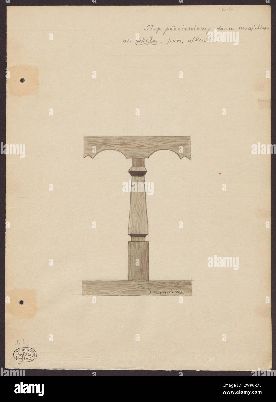 Scale (maz. Opolskie). A subcatation of the city home; Pretty, Szymon (Ca 1864-1942); 1890 (1890-00-00-1890-00-00); Stock Photo