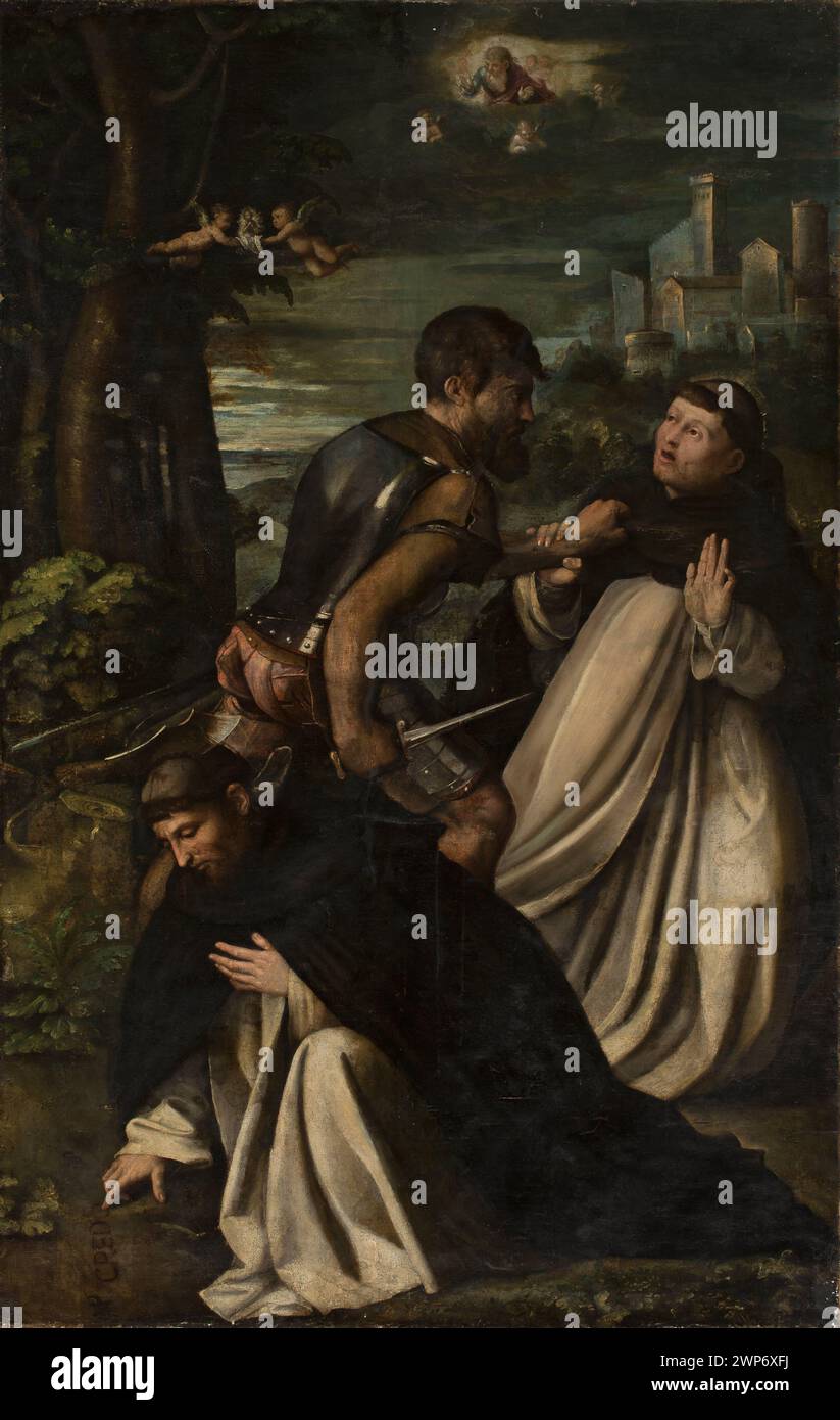 17th-century Italian painting, a copy of Saint Piotr Martyr by Titian ...