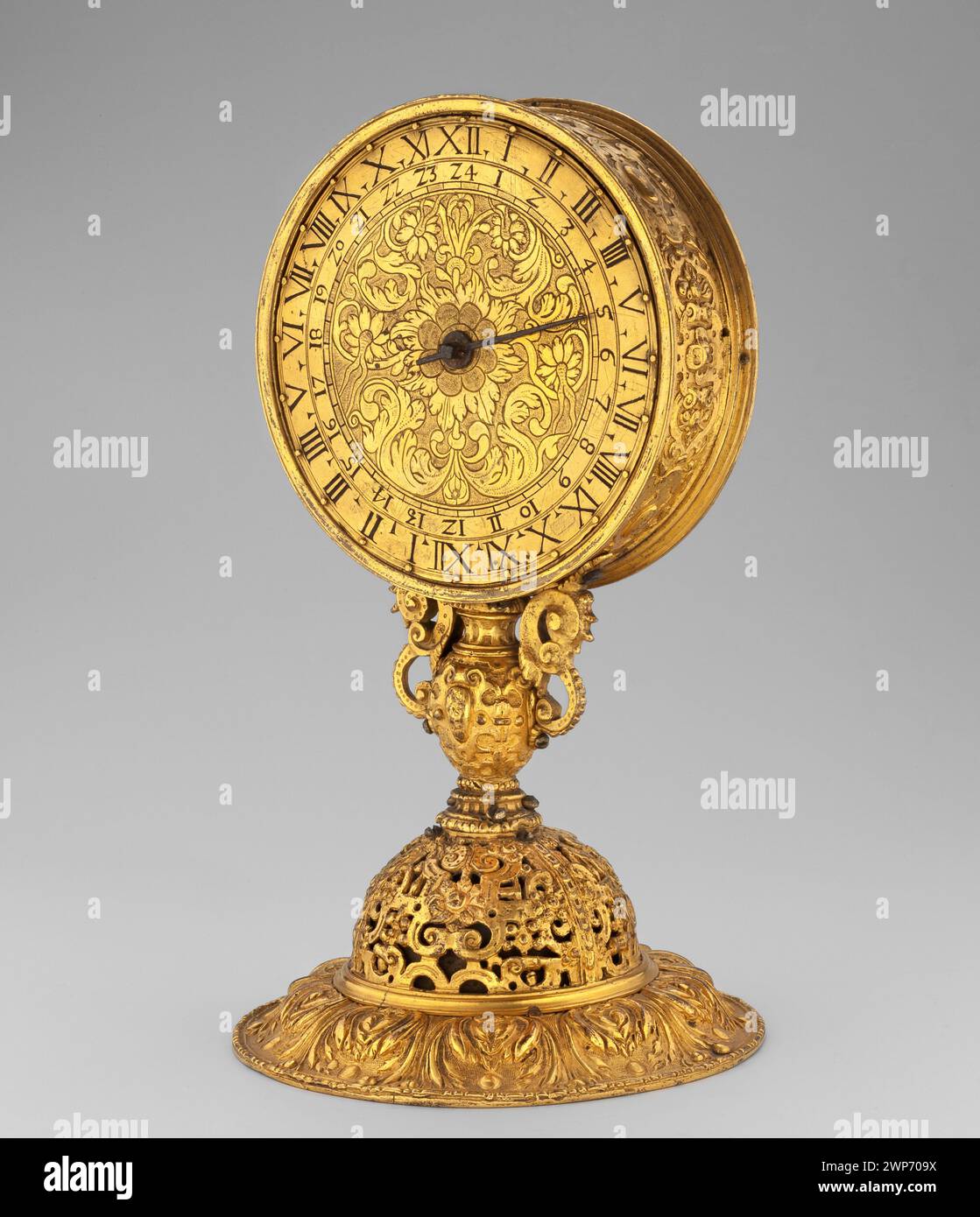 Monstrance clock;  around 1580 (1575-00-00-1584-00-00);Szwarc, Szymon (1884-197.) - collection, fitting ornament, renaissance (style), plant (ornament), volutes, purchase (provenance) Stock Photo