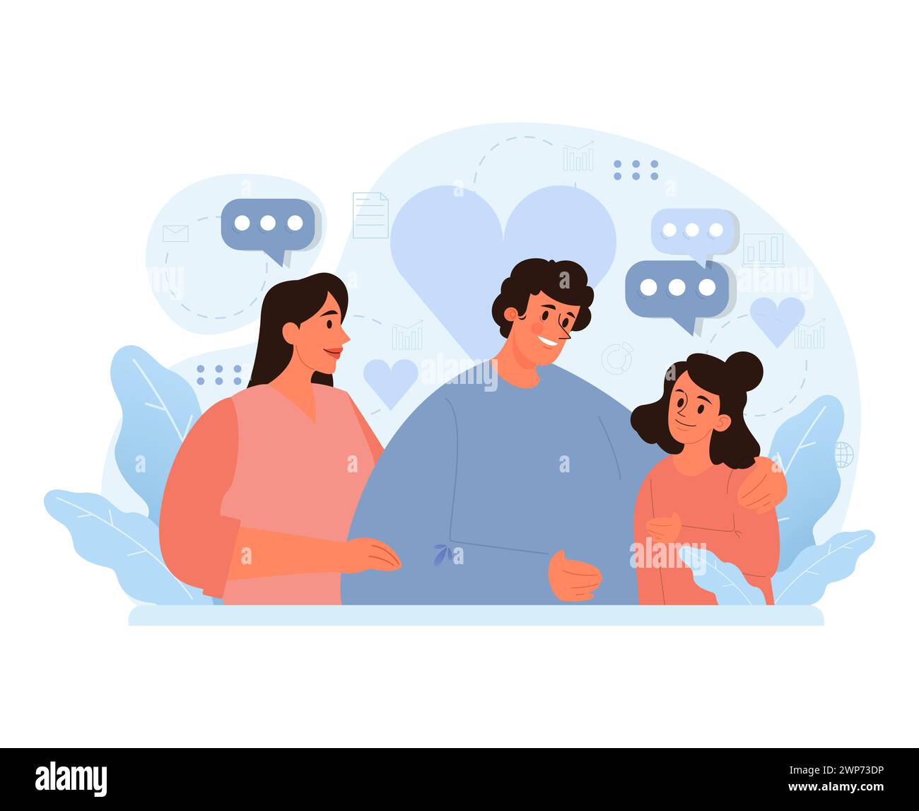 Family's joyous moments. A heartwarming depiction of a close-knit