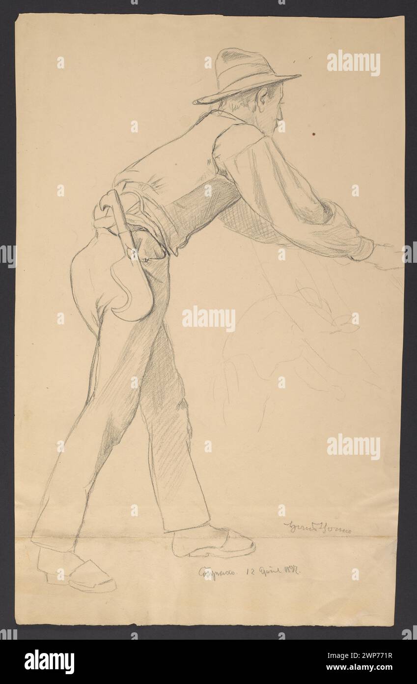 Study by Hans Thoma from 1897 depicting a peasant from northern Italy ...