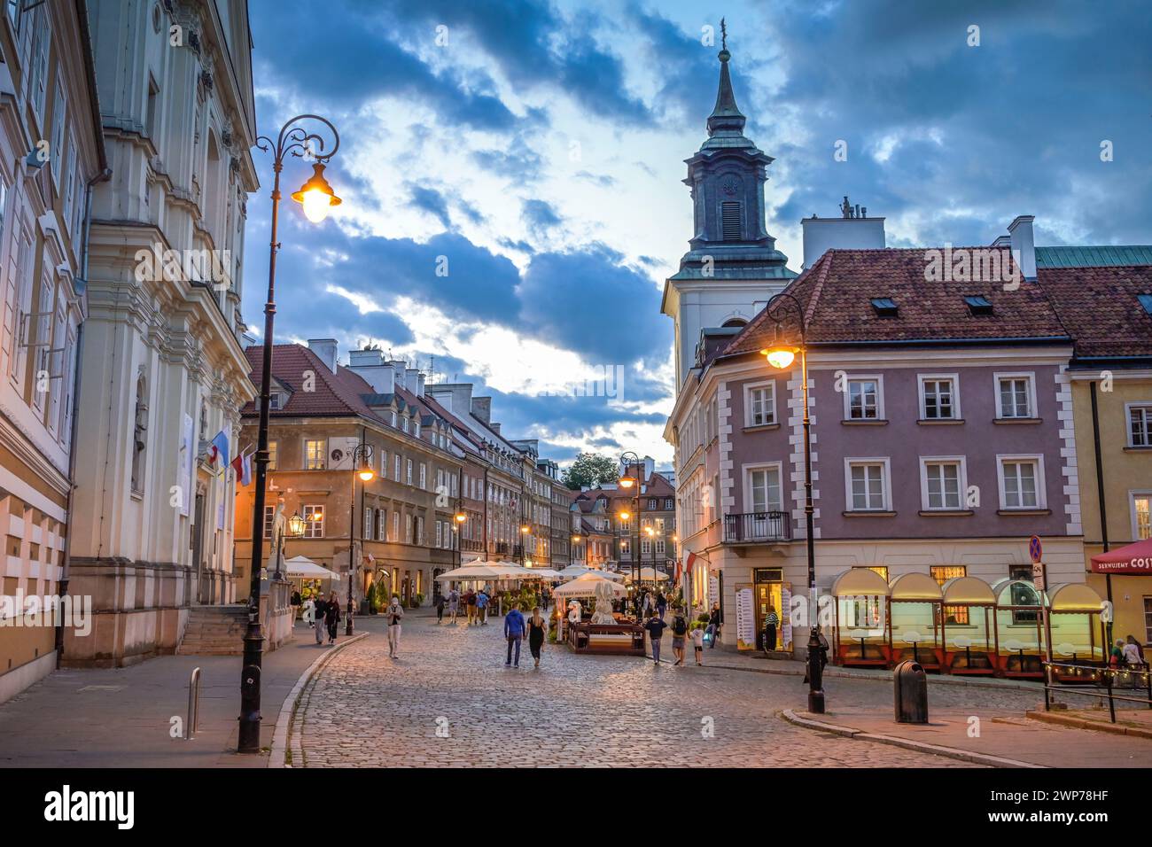 Straßenszene, Restaurants, Freta, historische Neustadt Nowe Miasta ...