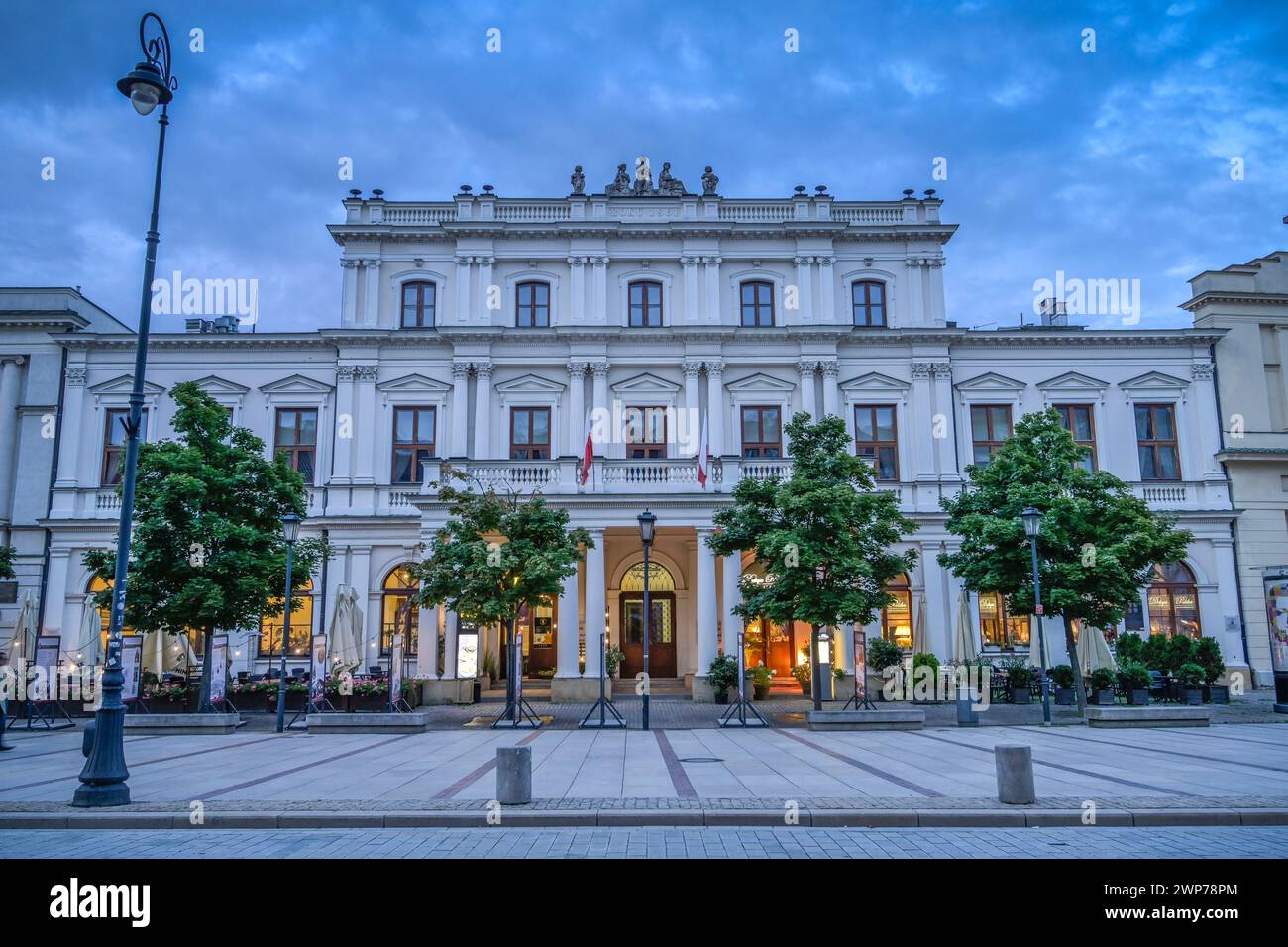 Haus der Polonia-Stiftung Wspólnota Polska, Krakowskie Przedmiescie, Altstadt, Warschau, Woiwodschaft Masowien, Polen Stock Photo