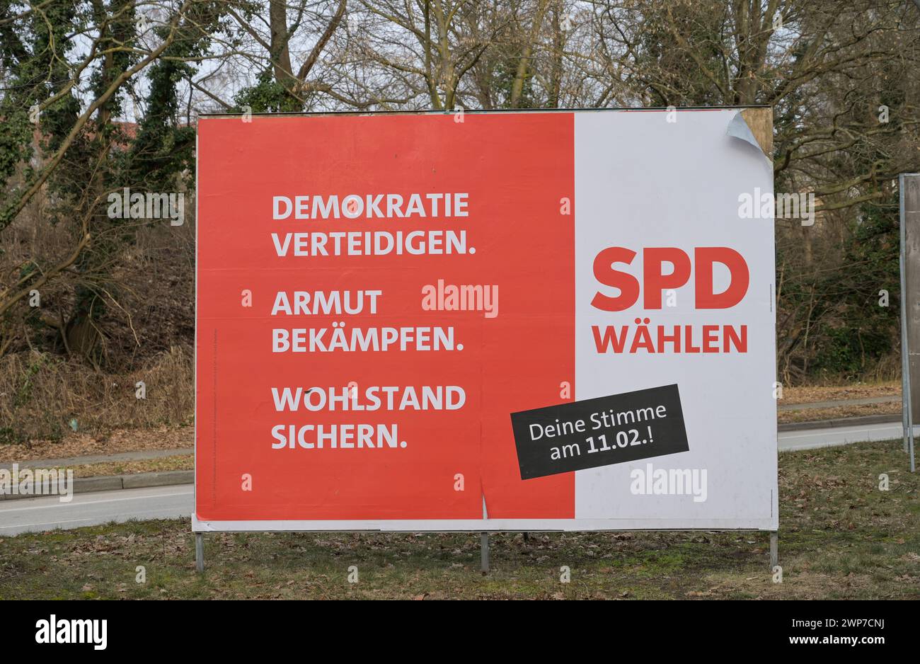 Wahlplakat Der SPD Zur Bundestagswahl In Berlin Am 11 02 2024 Berlin Wahlplakat Der SPD Zur Bundestagswahl In Berlin Am 11 02 2024 Berlin