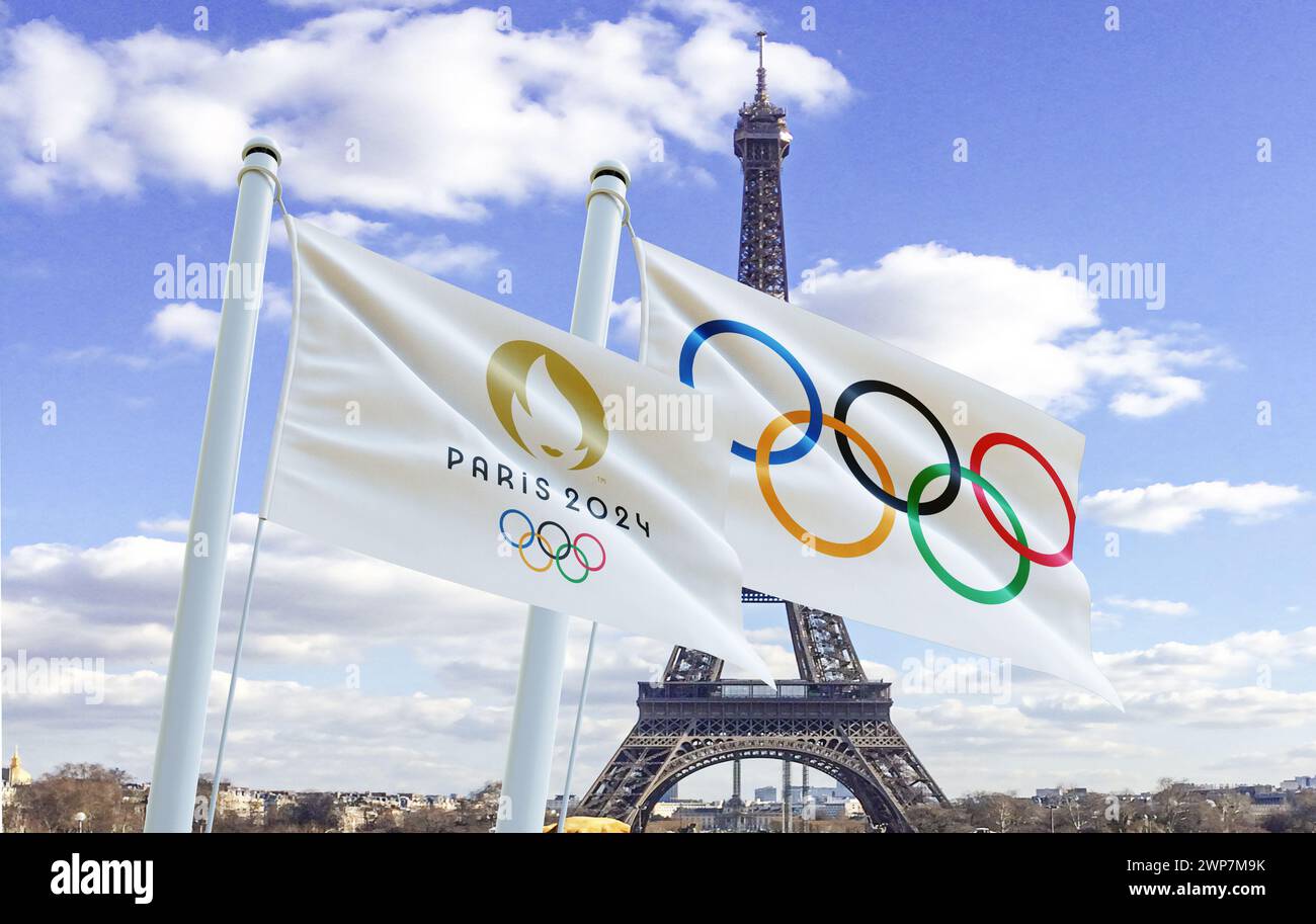 olympics games 2024 France Paris Stock Photo