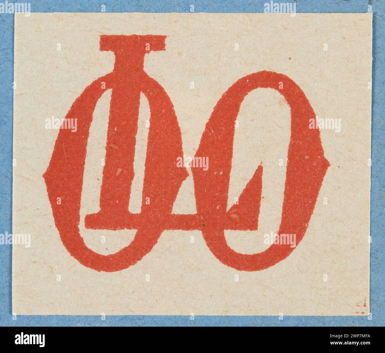 This case printing from 1913-1921 features the letters 'loo' and ...