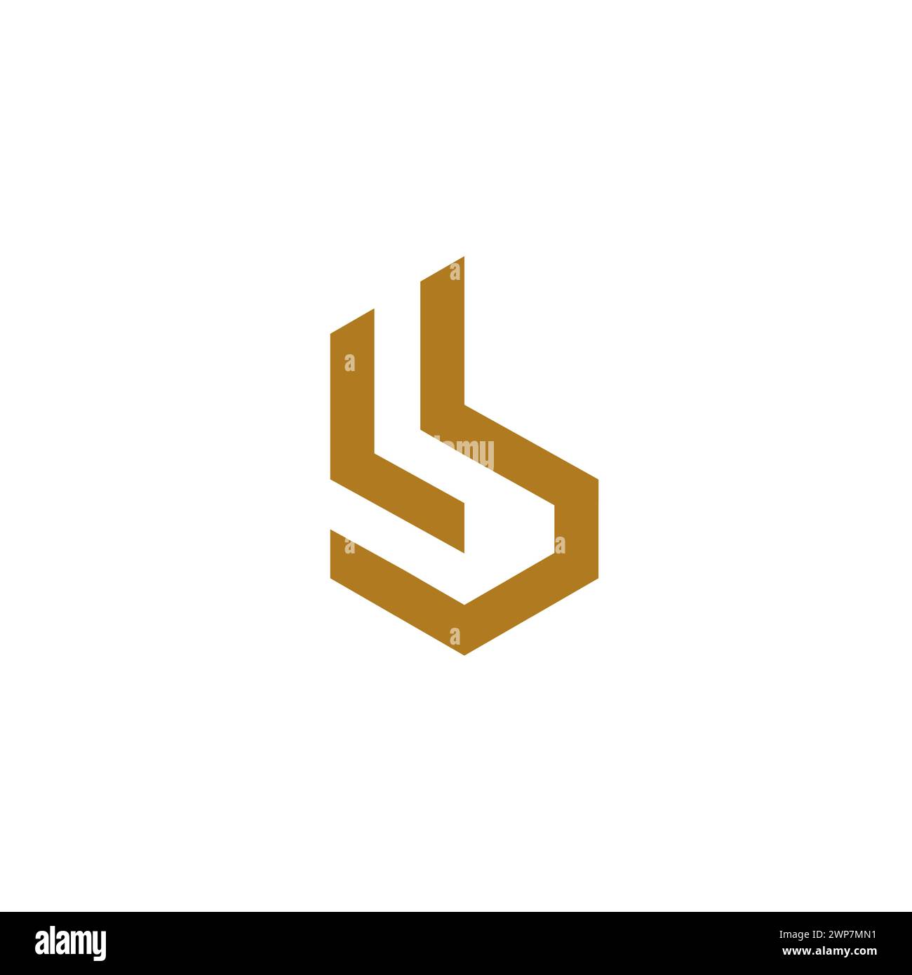 LB Logo Design. Letter BL Logo Stock Vector