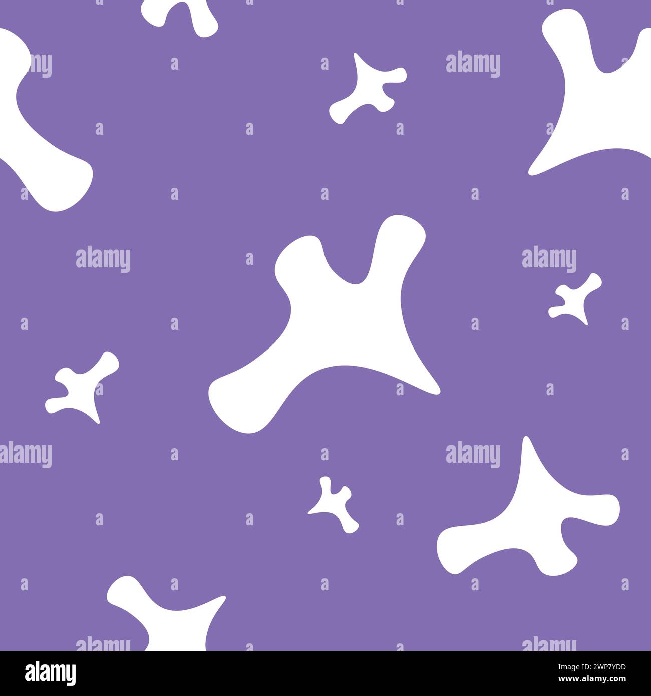 Seamless repeating pattern. Endless pattern with abstract white shapes ...