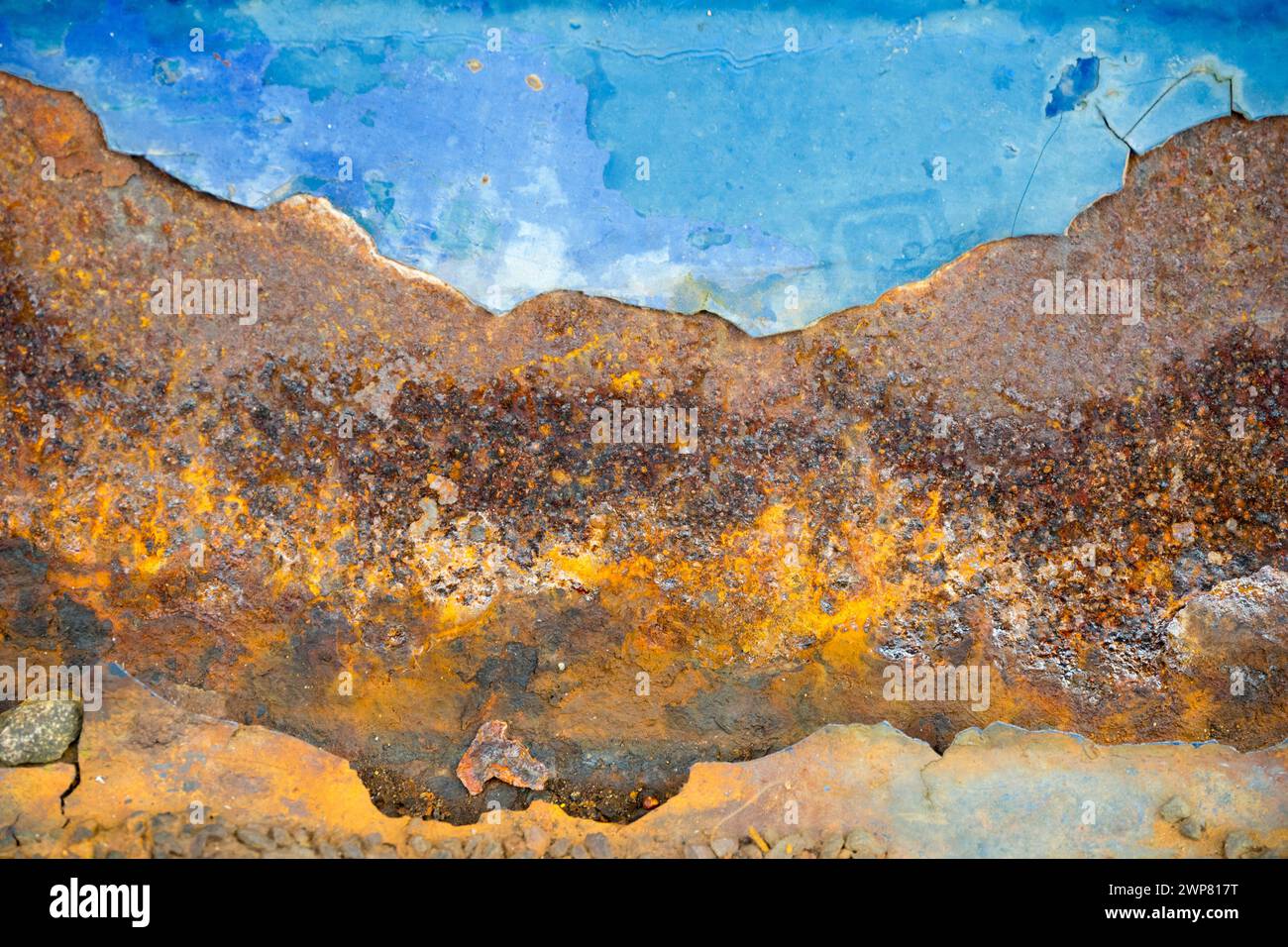 What do you think of when you see this image? Hands up if you thought the rusting, painted mountains in the Siloli Desert of Bolivia. Once seen, never Stock Photo