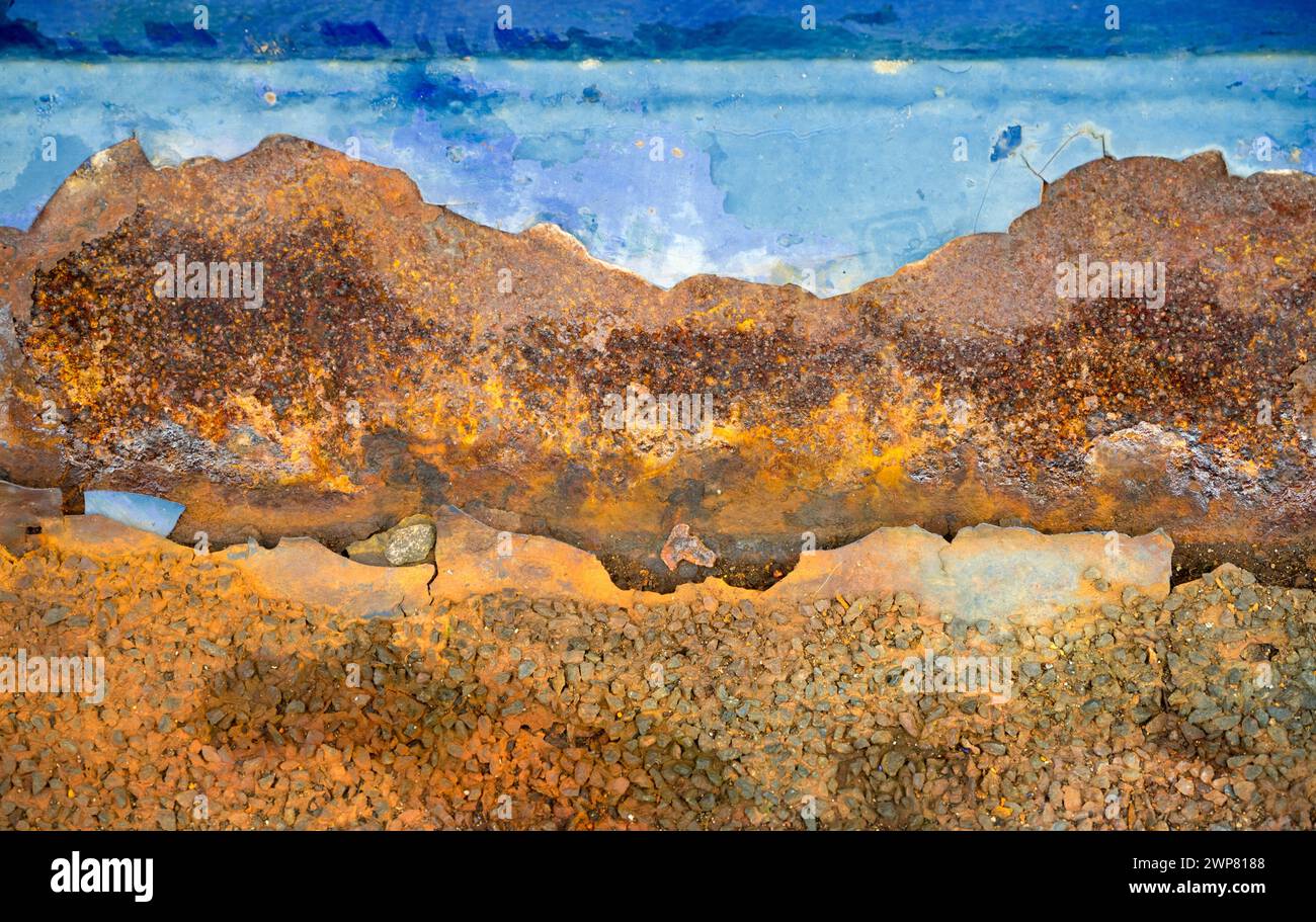 What do you think of when you see this image? Hands up if you thought the rusting, painted mountains in the Siloli Desert of Bolivia. Once seen, never Stock Photo