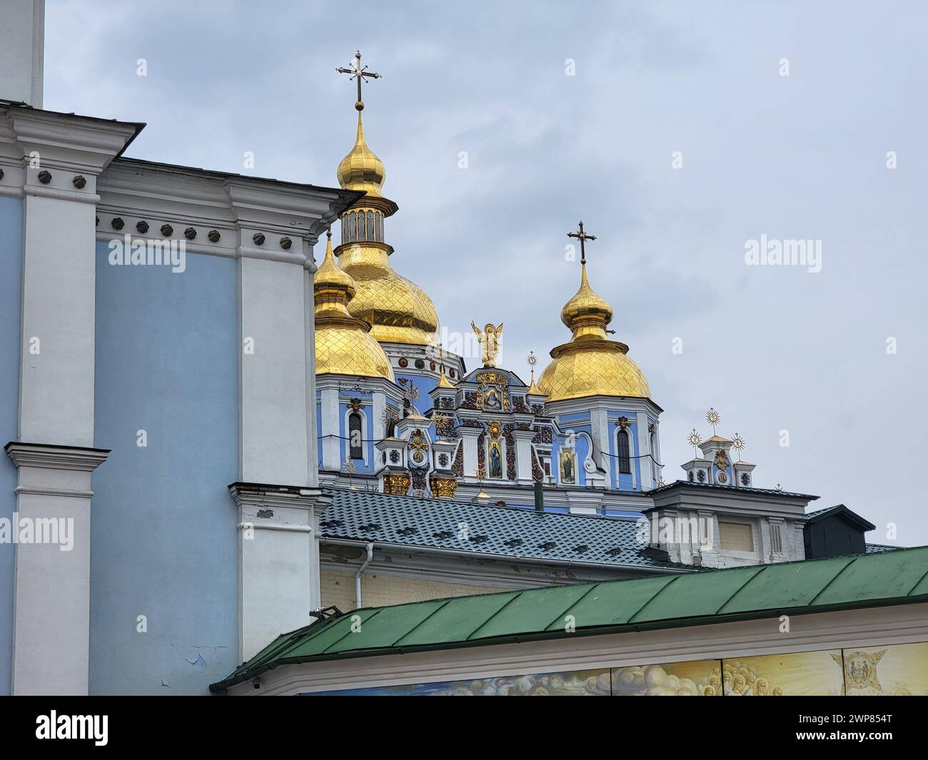 The historic Saint Michael's Golden-Domed Monastery, a famous landmark in Kyiv, Ukraine Stock Photo