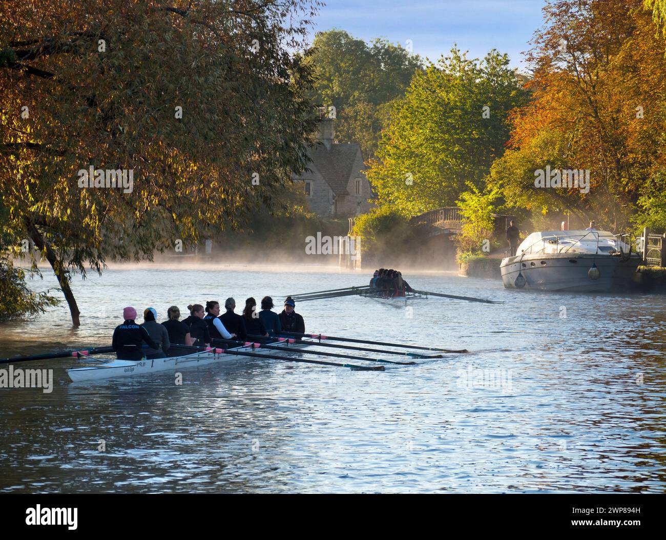 Team Rowing Thames Rowing teams on the Thames by Iffley Lock and downstream of Oxford. It ...