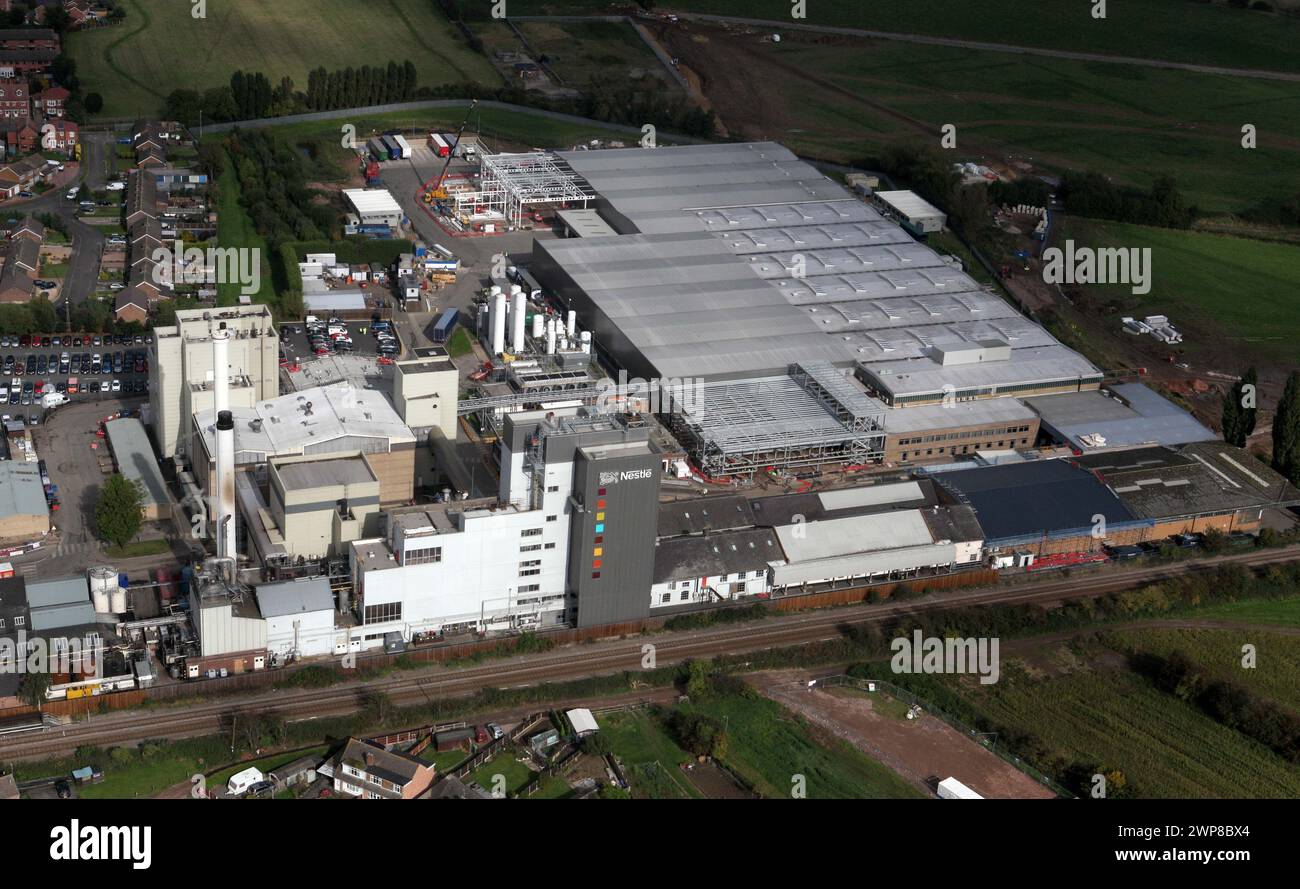 09/10/12 Nestle coffee factory, Tutbury, Derbyshire Stock Photo Alamy