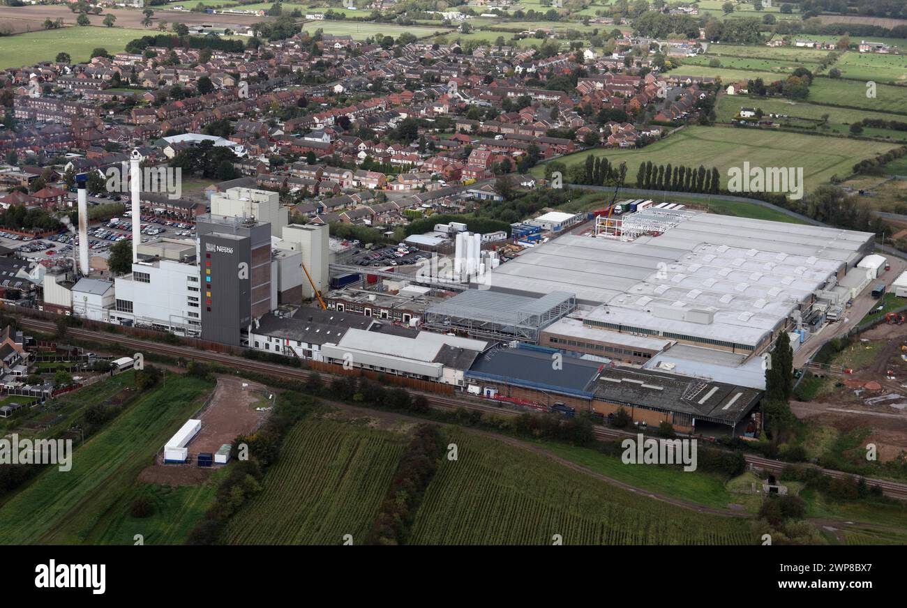 09/10/12 Nestle coffee factory, Tutbury, Derbyshire Stock Photo Alamy