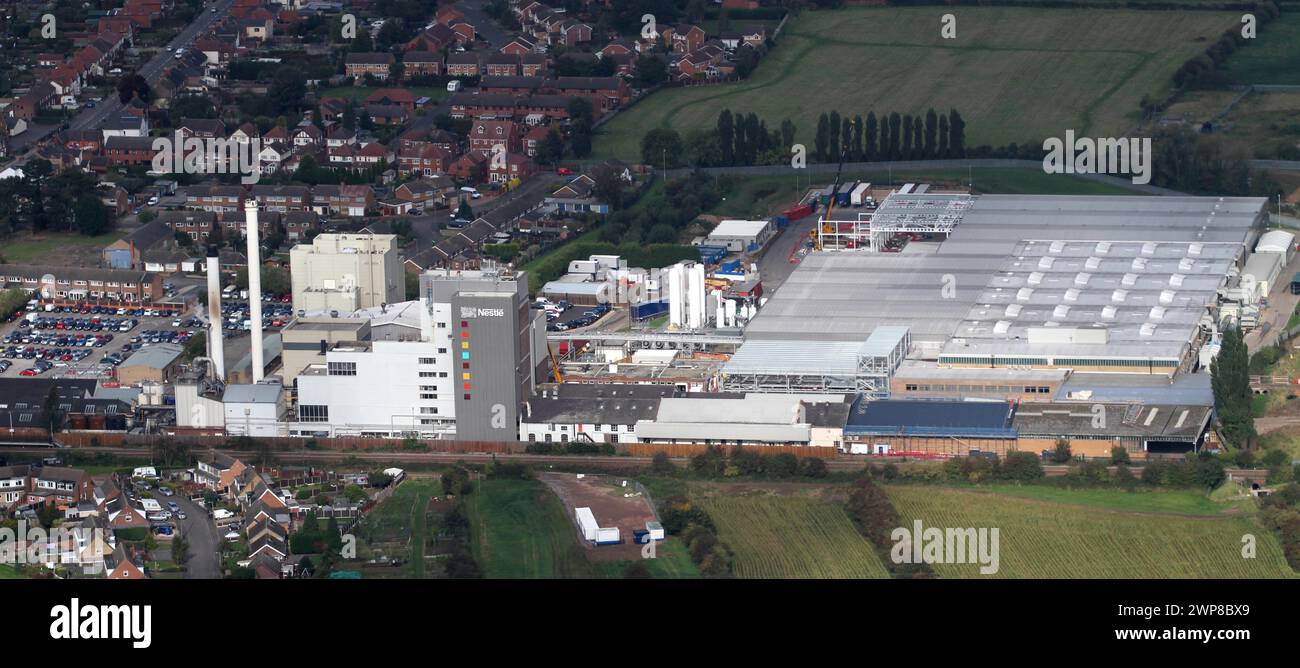 09/10/12 Nestle coffee factory, Tutbury, Derbyshire Stock Photo Alamy