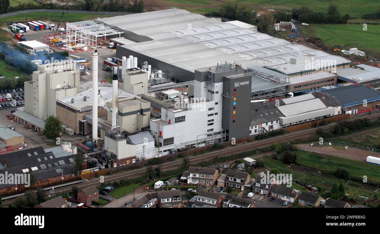 09/10/12 Nestle coffee factory, Tutbury, Derbyshire Stock Photo Alamy