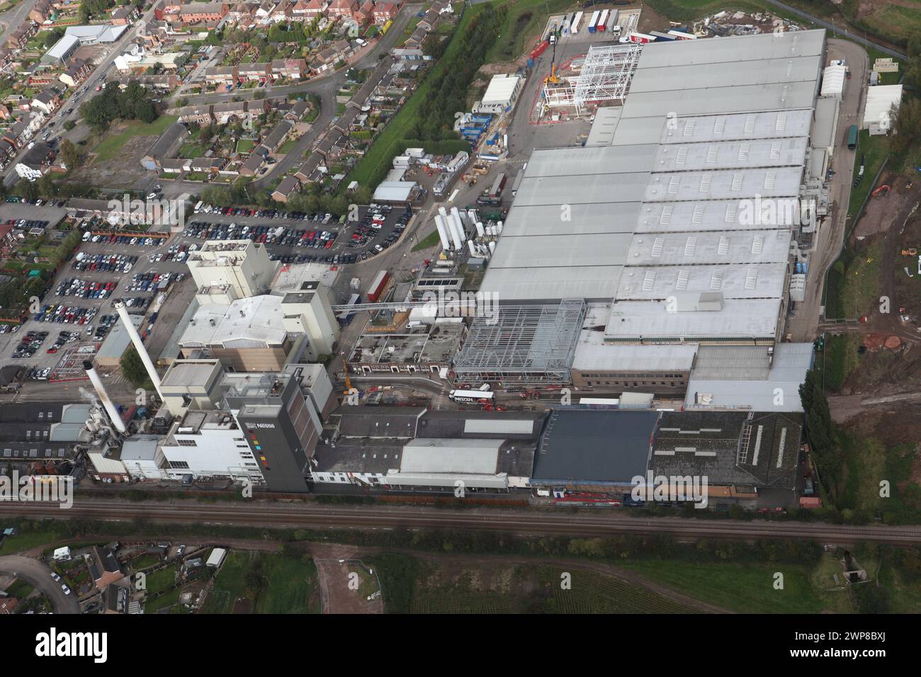 09/10/12 Nestle coffee factory, Tutbury, Derbyshire Stock Photo Alamy