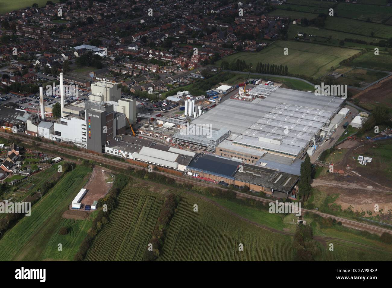 09/10/12 Nestle coffee factory, Tutbury, Derbyshire Stock Photo Alamy