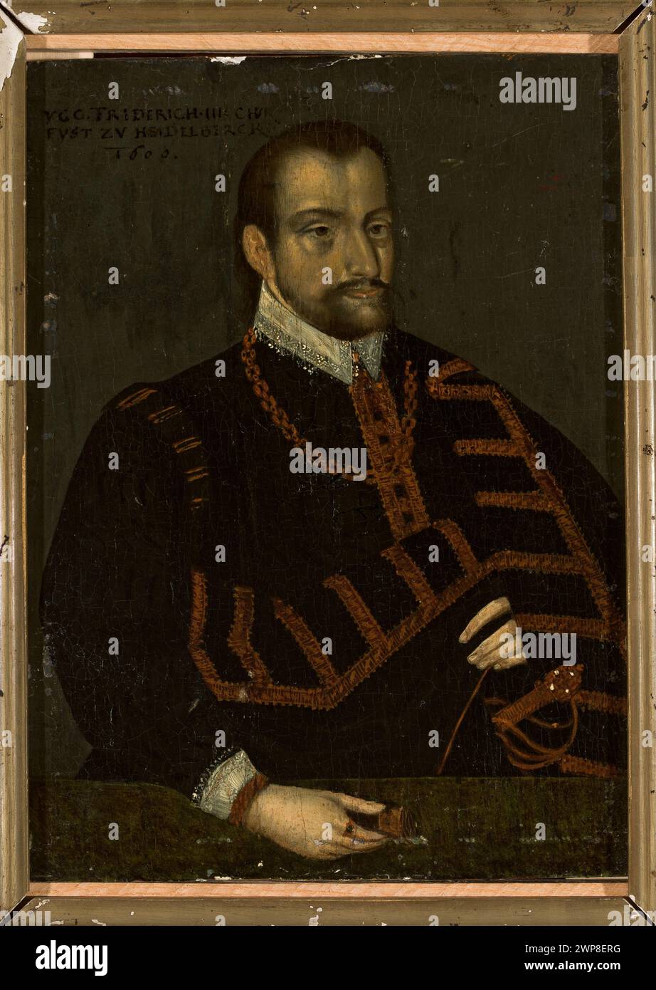 German portrait from 1600 depicting Fryderyk IV, Palatine of the Rhine ...
