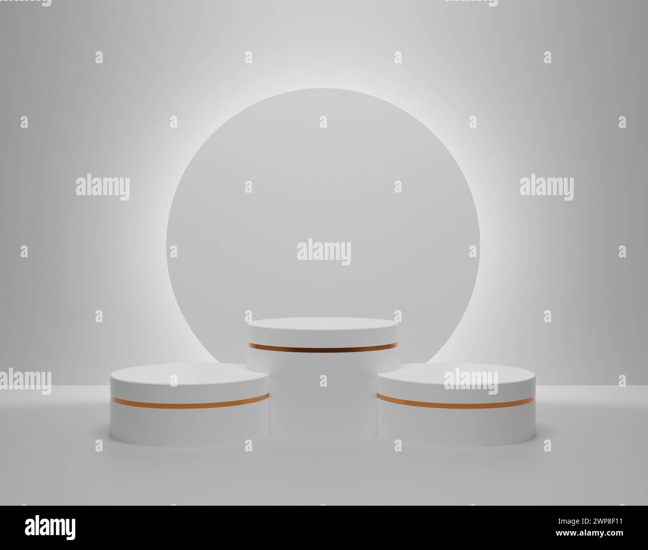 Elegant empty background. Abstract light coming from wall luxurious template environment for product display. Podiums for product display. Lights. Stock Photo