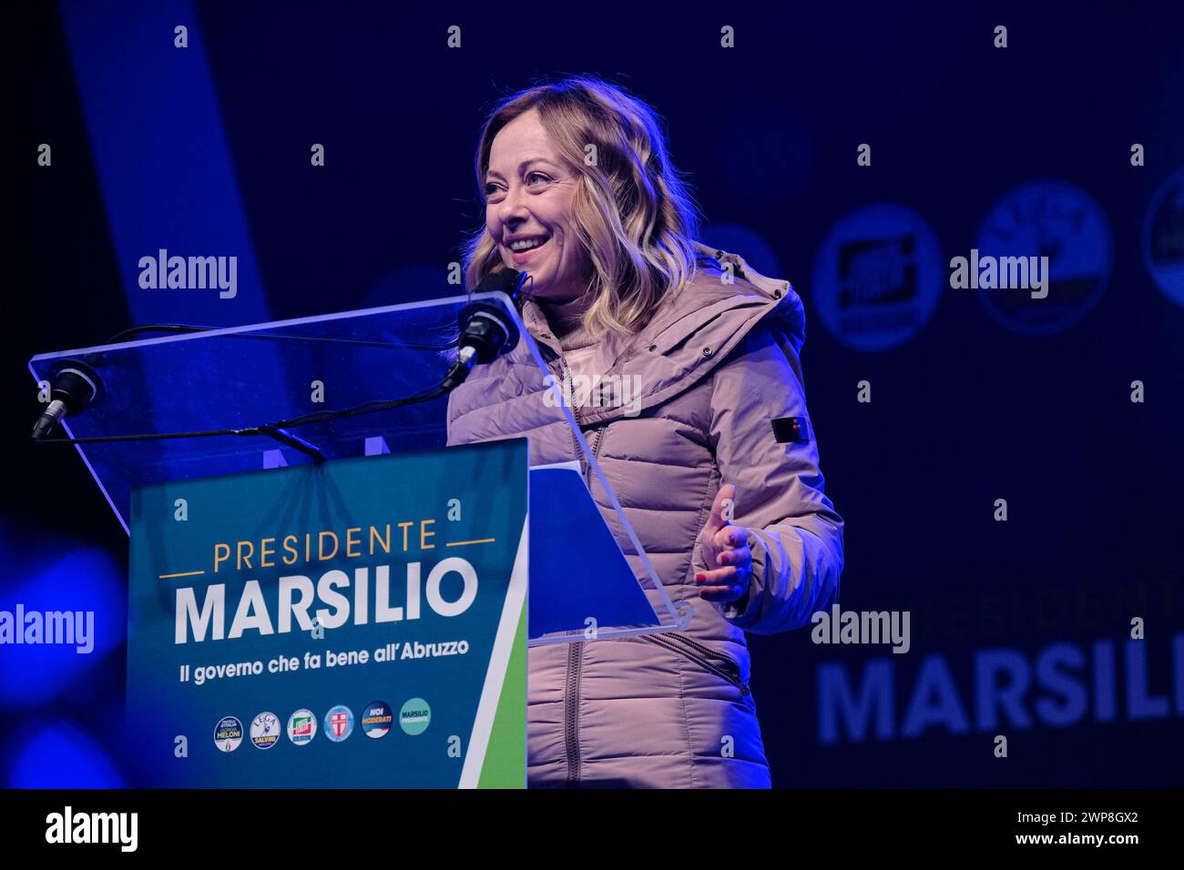 Pescara, Italy. 5 Mar. 2025. Italian Prime Minister Meloni for