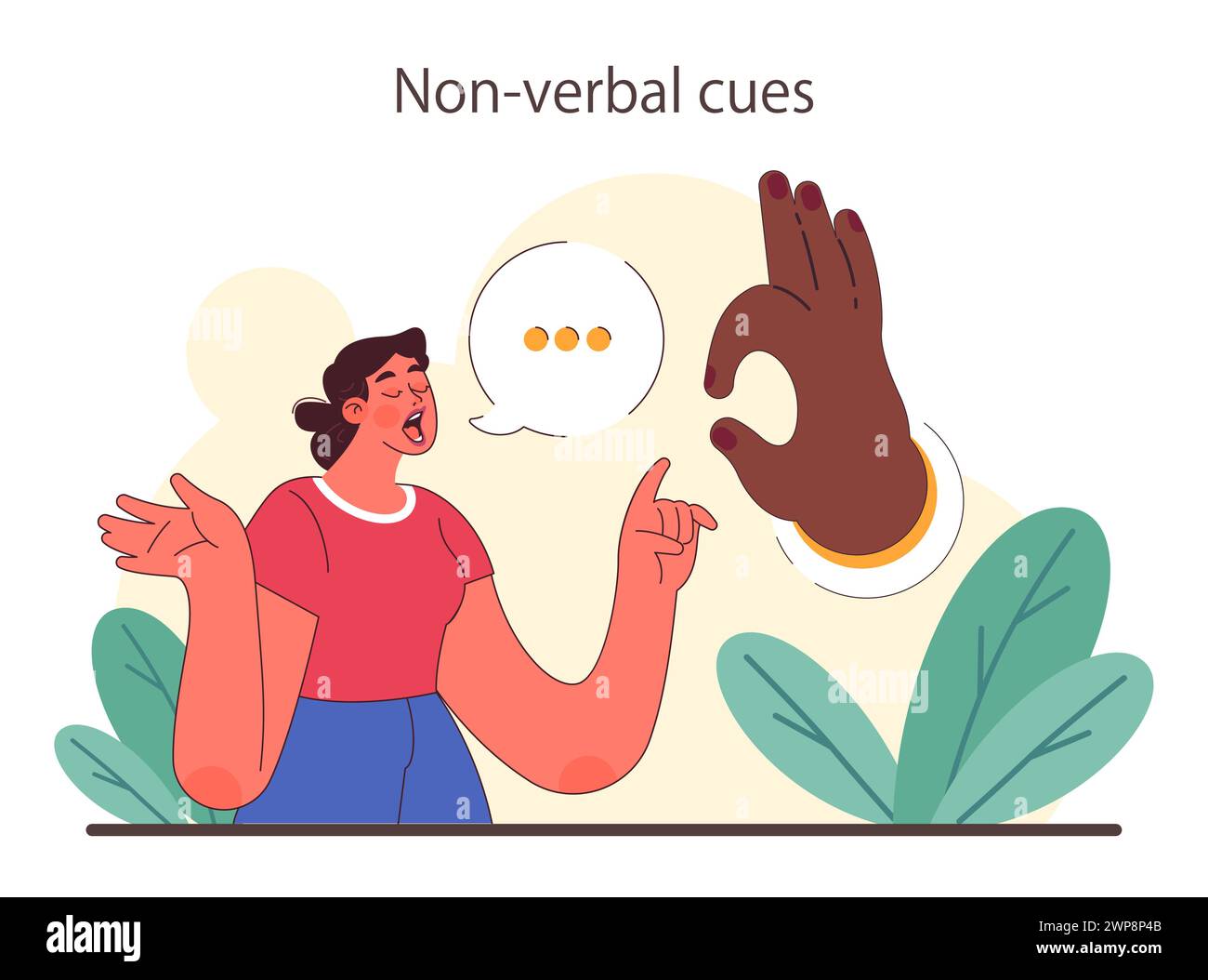 Active listening skill. Attentive business character or employee soft ...