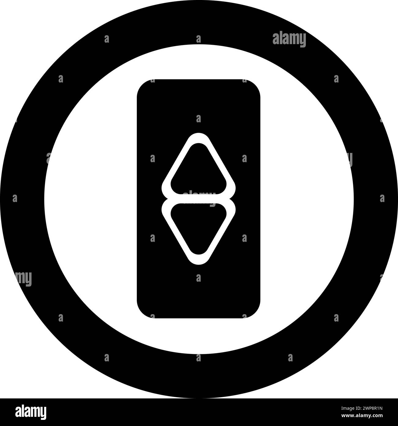 lift button elevator panel up and down each floor with arrow choice ...